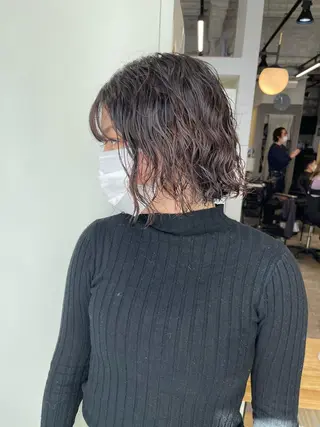 ショート カラー パーマ Peyp所属・早瀬 裕之のヘアスタイル