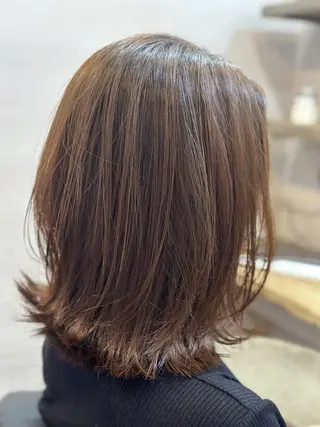 カラー ミディアム 個室型美容室san 都賀店のヘアスタイル