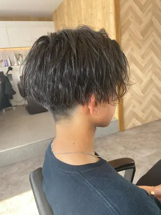 ショート パーマ メンズ Agu hair lua 上越高田西店所属・佐藤祐輔 メンズパーマのヘアスタイル