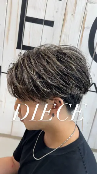 ショート カラー パーマ メンズ DIECESHIBUYA.所属・🔥《渋谷》メンズ特 化🔥ナツキ✁のヘアスタイル