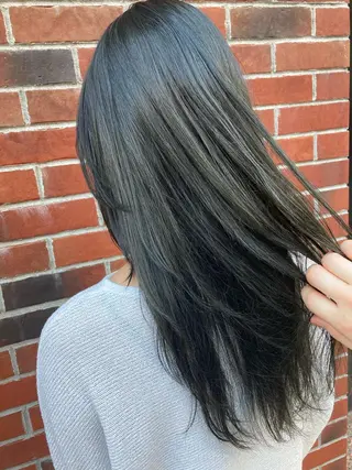 ミディアム カラー 髪質改善/痛ませ ないカラー/西村航大のヘアスタイル
