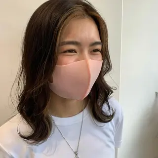 セミロング カラー "小顔カット" Fuko.のヘアスタイル