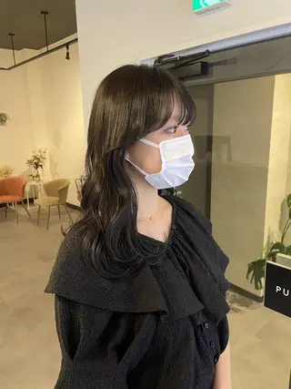 ロング カラー 👑髪質改善カラー 中垣斗希のヘアスタイル