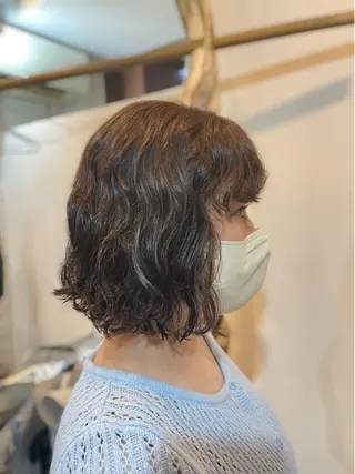 ショート カラー パーマ chezlion et nature所属・中野 ゆかのヘアスタイル