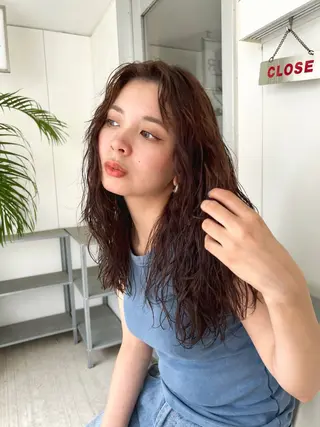 ロング パーマ loka所属・山本 晶大のヘアスタイル