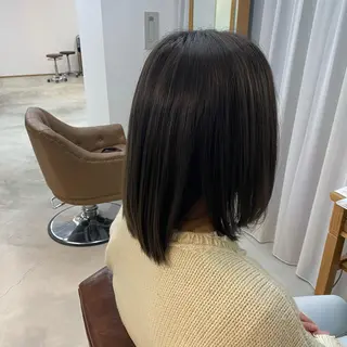 ミディアム funa/京都河原町 /艶髪/暖色のヘアスタイル