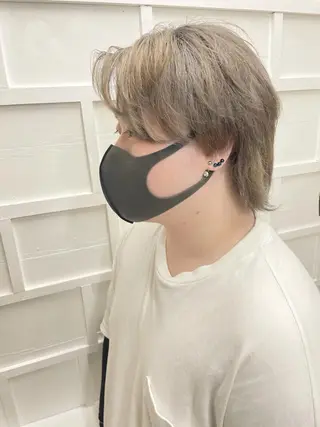 カラー メンズ ケアブリーチ /髪質 改善/古橋圭史郎のヘアスタイル