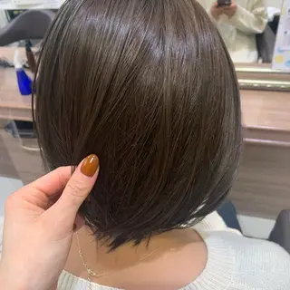 ミディアム カラー ナチュラル暖色カラー 🤎 佐藤栞のヘアスタイル