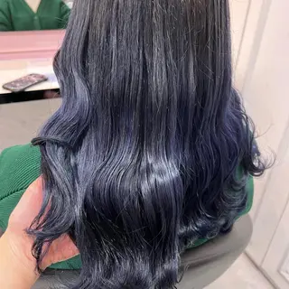 セミロング パーマ ヘアアレンジ 💕上野美容師☁ ブリーチ💖サワのヘアスタイル