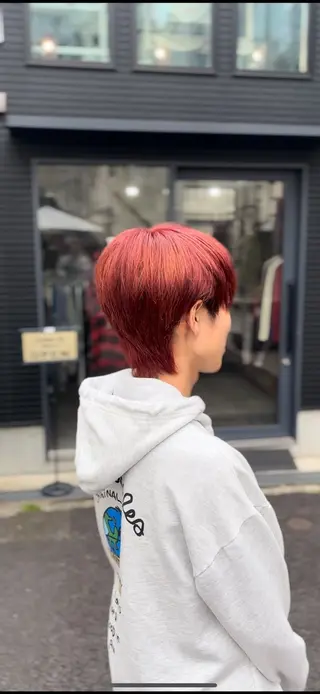 カラー メンズ SHO 👻原宿 /艶カラーのヘアスタイル