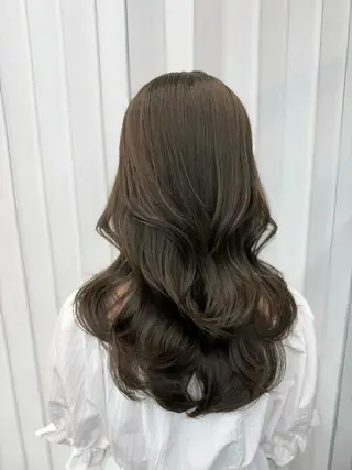 セミロング カラー 日韓レイヤー🇰🇷 艶カラー/ナカネのヘアスタイル