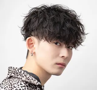 パーマ メンズ 鈴村 梨公/原宿メンズ特化のヘアスタイル