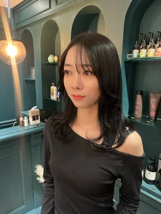 セミロング カラー 🍊暖色カラー🍊 sakuraのヘアスタイル