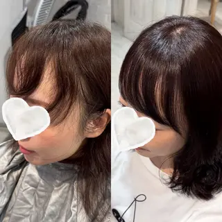 ミディアム 縮毛矯正/ショート/ レイヤー/畑中正敏のヘアスタイル