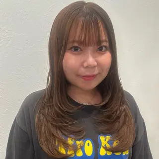 セミロング 美容室ORIKA /AI 海外レイヤーのヘアスタイル