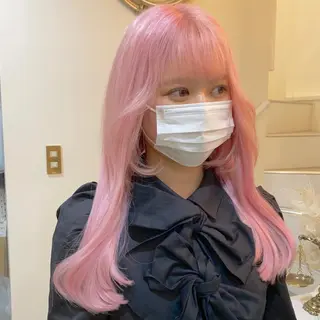 ロング カラー MOE🐈‍⬛🎀 エクステ/ワンホンのヘアスタイル