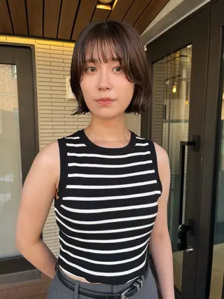 ショート 暖色・パーマ 🌼クニトウメイのヘアスタイル