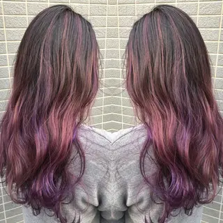 ロング カラー 似合わせ レイヤー須川のヘアスタイル