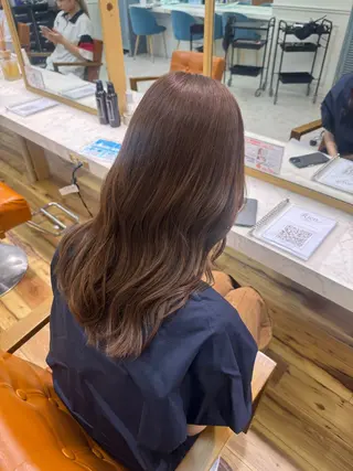 セミロング 野中 悠那のヘアスタイル