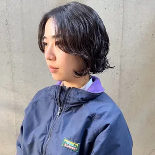 ショート パーマ 大橋 芽衣のヘアスタイル