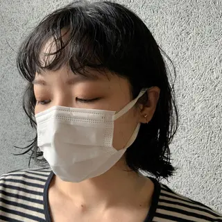 ショート パーマ 名駅/大人可愛い /艶髪/流音のヘアスタイル