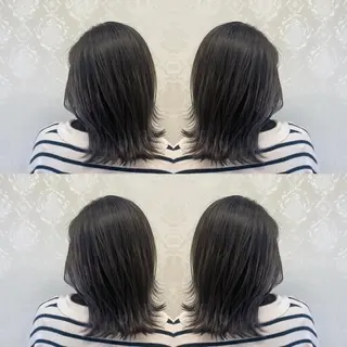 ミディアム ココロ☀️ CLUTCH天王寺店のヘアスタイル