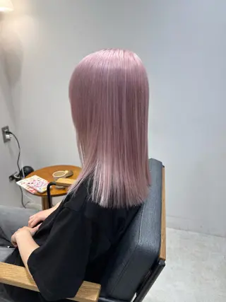 ミディアム カラー Stam所属・パーマ/ボブ /ブリーチ チヒロのヘアスタイル