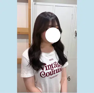 セミロング カラー soyon まなか🍀のヘアスタイル