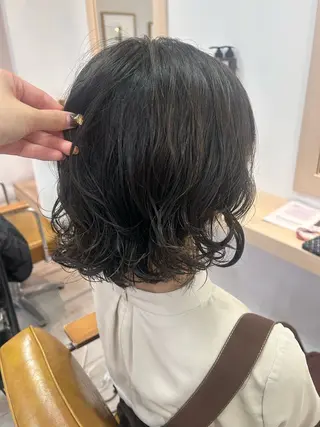 ミディアム 似合わせショート/癒 しのはちみつ炭酸スパのヘアスタイル