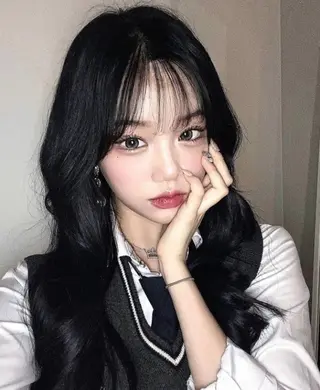 ロング カラー 莉乃/縮毛矯正/髪質 改善/艶カラーのヘアスタイル