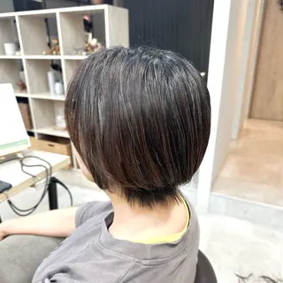 ショート ピンク・ラベンダー 艶カラー🍁かえでのヘアスタイル
