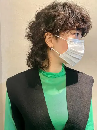 ミディアム パーマ 🍃ショートヘア🍃 北林春樹のヘアスタイル