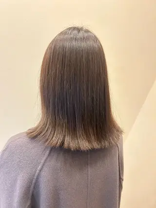 ミディアム カラー くわこ ひなたのヘアスタイル