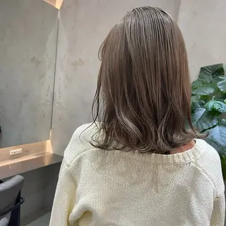 ミディアム ボブ/くびれボブ/ 髪質改善/Ru-kaのヘアスタイル