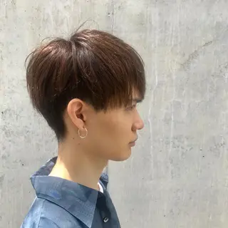 ショート カラー メンズ 住本 大明のヘアスタイル