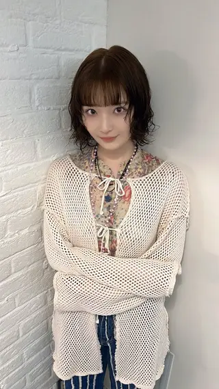 ショート カラー ROVER所属・美咲🤎 /艶カラー /ハイライトカラーのヘアスタイル