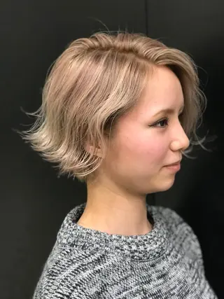 ショート カラー 溝口 和弘のヘアスタイル