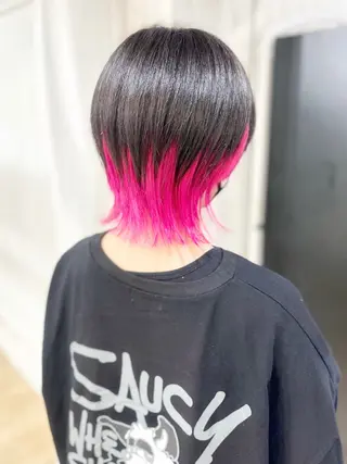 ショート カラー white．梅田所属・GATE. カラーモデル募集のヘアスタイル