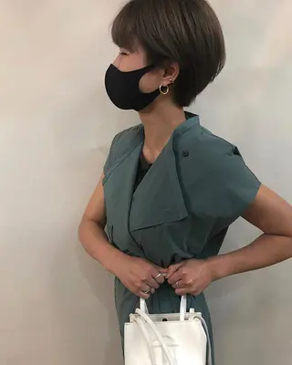 ショート 田中 碧のヘアスタイル