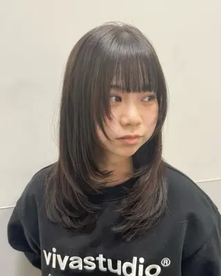 ロング カラー SALOWIN新宿三丁目【サロウィン】所属・レイヤー🔶髪質改善 🔶透明感カラー青木のヘアスタイル
