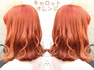 セミロング カラー 永島 桜のヘアスタイル