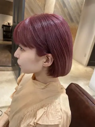 ミディアム カラー beleefric 🩵黒木芽衣のヘアスタイル