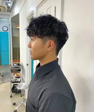 パーマ メンズ 🤎カット/ブリーチ /縮毛矯正/大宮🤎のヘアスタイル