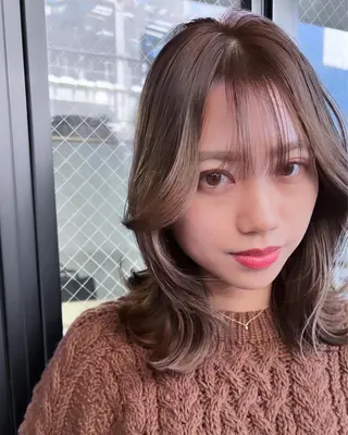 セミロング カラー パーマ ヘアアレンジ メンズ キッズ ネイル マツエク・マツパ アイブロウ foi. フォワ所属・🇰🇷韓国トレンド ヘア🇰🇷高田のヘアスタイル
