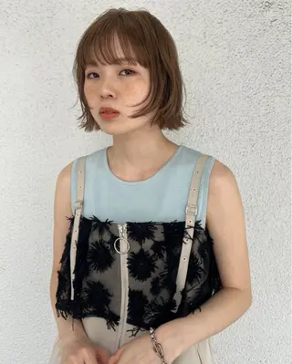 ショート 峯田 優花のヘアスタイル