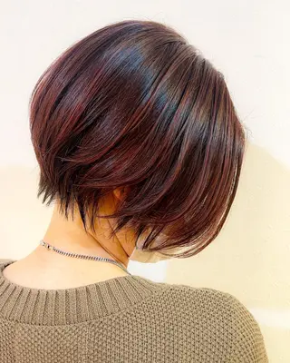 ショート カラー OAK溝の口 𖠋SHINYAのヘアスタイル