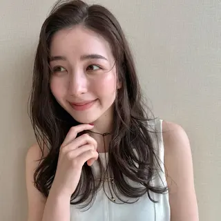 セミロング 砂川朱音⌇鶴見区横堤 ⌇抜け感ヘア⌇韓国風のヘアスタイル