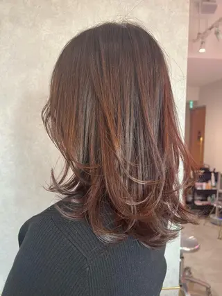 ミディアム カラー Loom .by Sea  ルームバイシー所属・レイヤー/前髪/ 韓国/CHIHIROのヘアスタイル