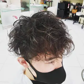 ショート パーマ メンズ 🐺一ノ瀬 凌 / デザインウルフ🐺のヘアスタイル