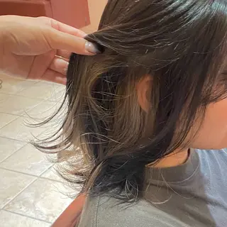 ミディアム カラー 🍀ブリーチ/艶カラ ー🍀 コイケのヘアスタイル